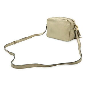 Gucci Tassel Shoulder Pochette Leather Bag Soho Gold Disco